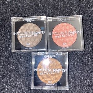 L’Oréal infallible paints metallics trio